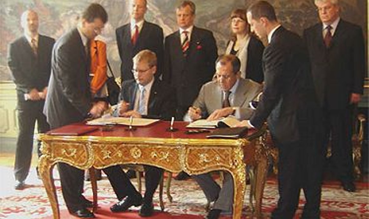 Eesti-Vene piirilepingu sõlmimine 18. mail 2005 Moskvas