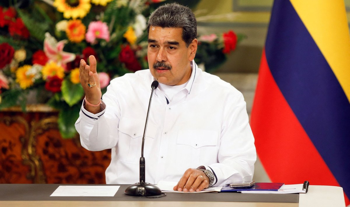 Venezuela president Nicolás Maduro pressikonverentsil, 18.11.2023