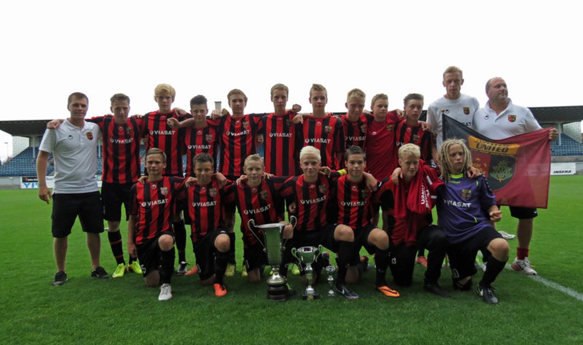Nõmme United ’99 on läbi aegade teiseks Eesti klubiks kes on suutnud Turku Friendship City Tournamenti võita. Foto: FC Nõmme United