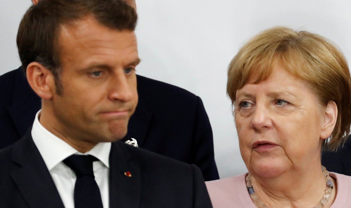 Emmanuel Macron ja Angela Merkel on eri meelt nii NATO kui ka Euroopa Liidu tuleviku suhtes.