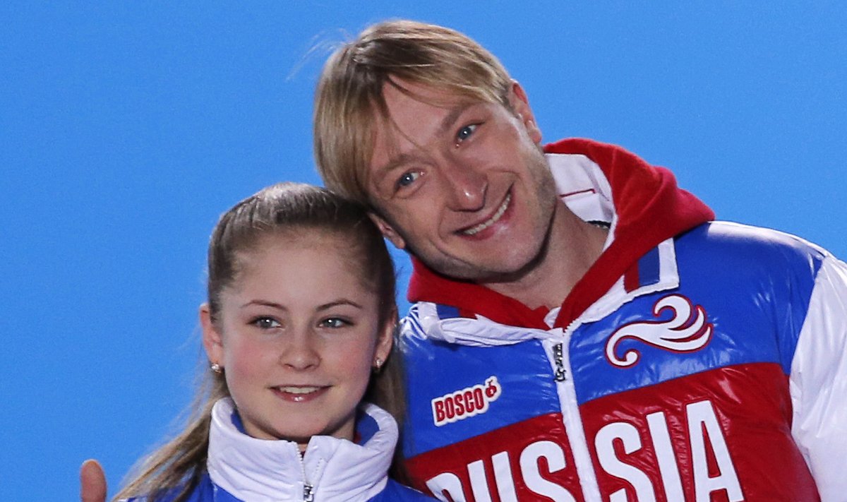 Julia Lipnitskaya ja  Evgeny Plyushchenko