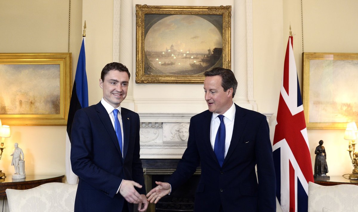 Таави Рыйвас и его британский коллега во время прошлого визита премьер-министра Эстонии в Лондон