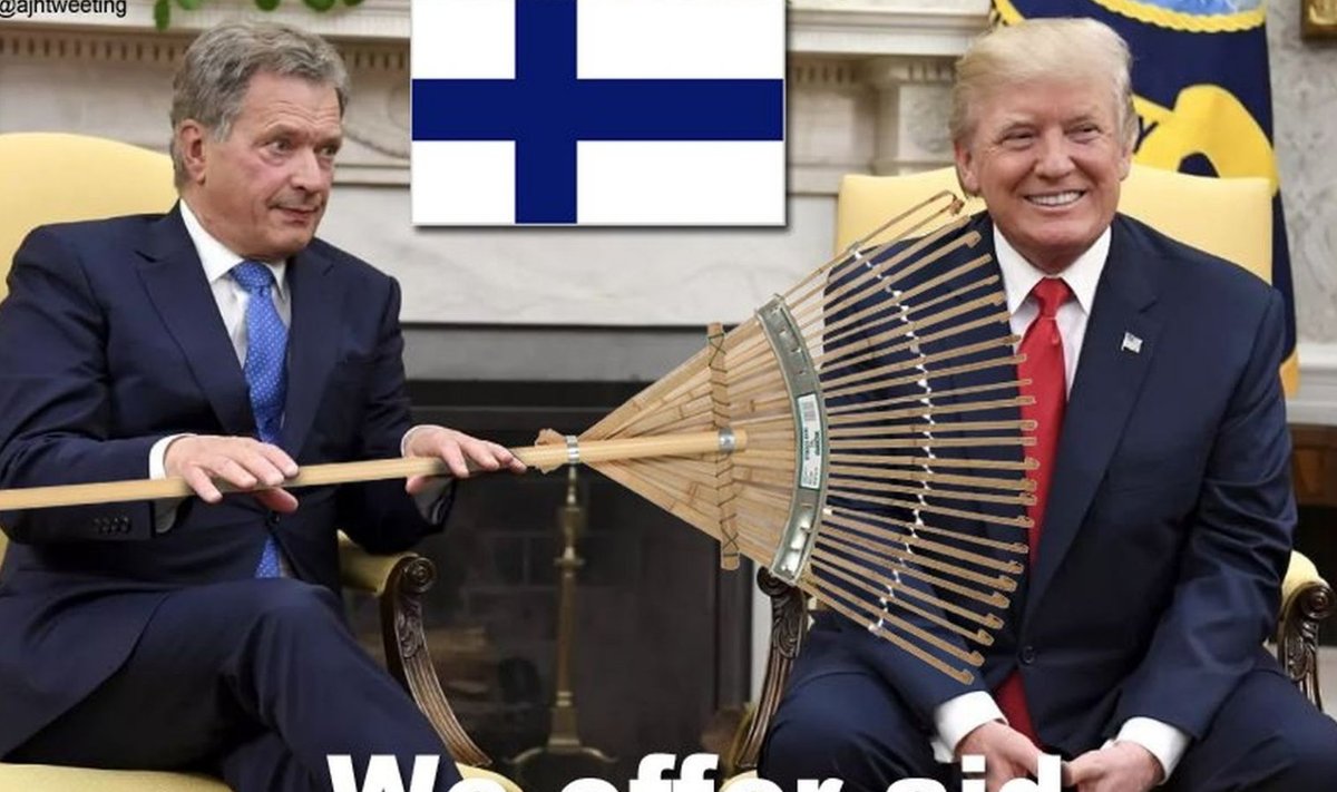 Foto: Sauli Niinistö ja Donald Trump