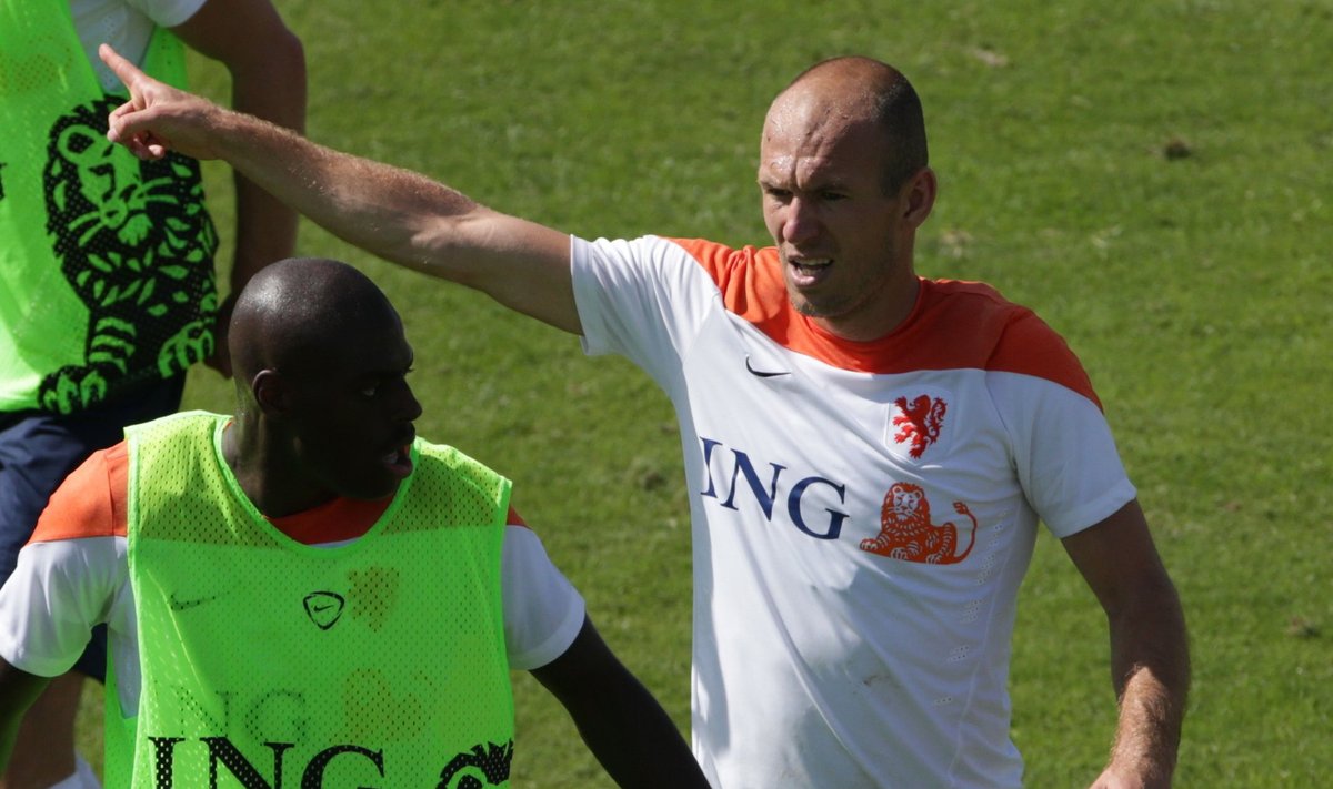 Arjen Robben Hollandi koondise treeningul