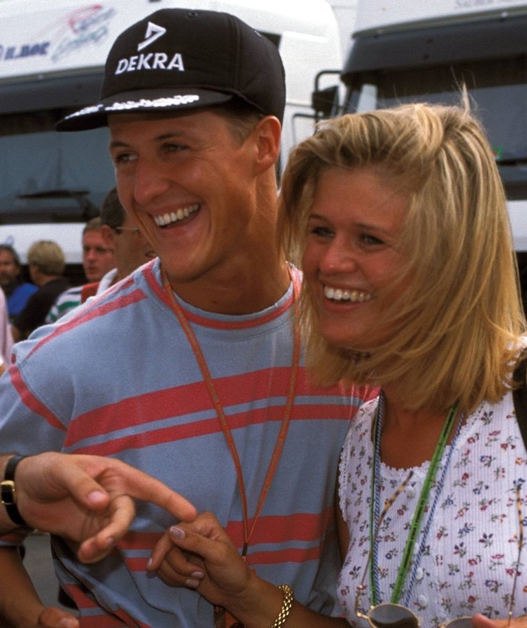 SEDA FILMIS EI NÄE: Sellel 1994. aastal tehtud pildil ei ole Michael Schumacher ja Corinna Betsch veel abiellunud. Corinna oli esiti hoopis Michaeli tiimikaaslase ja konkurendi Heinz-Harald Frentzeni pruut.