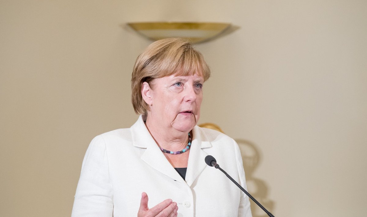 Saksamaa liidukantsleri Angela Merkeli ja peaminister Taavi Rõivase ühine pressikonverents 2016. aasta augustis