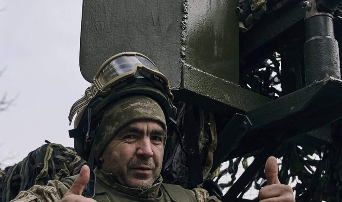 Украинский военный в районе Бахмута