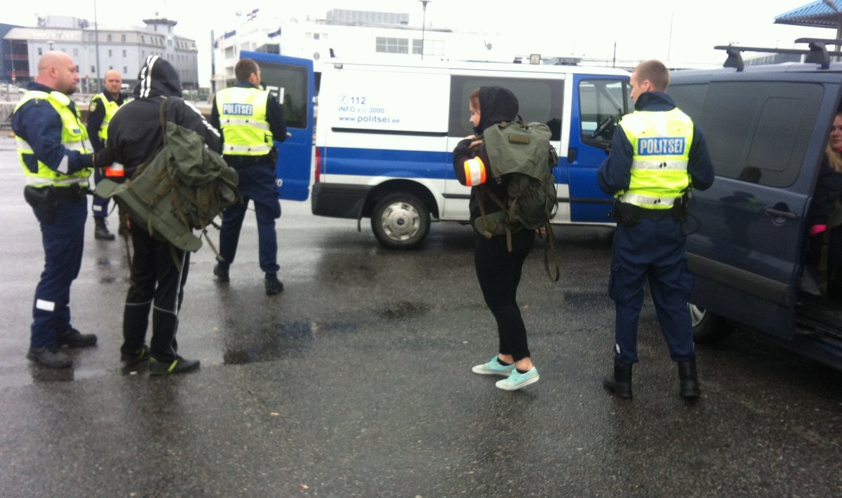 Politsei õppus Tallinnas