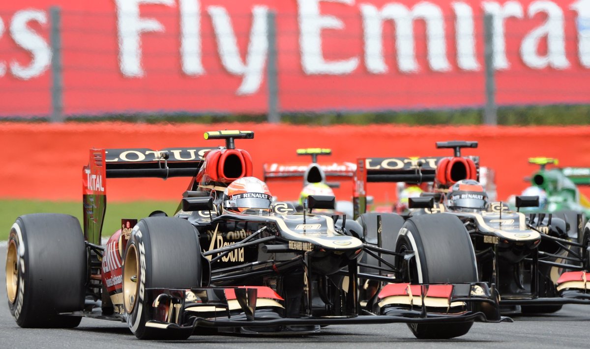 Kimi Räikkönen ja Romain Grosjean Lõuna-Koreas.