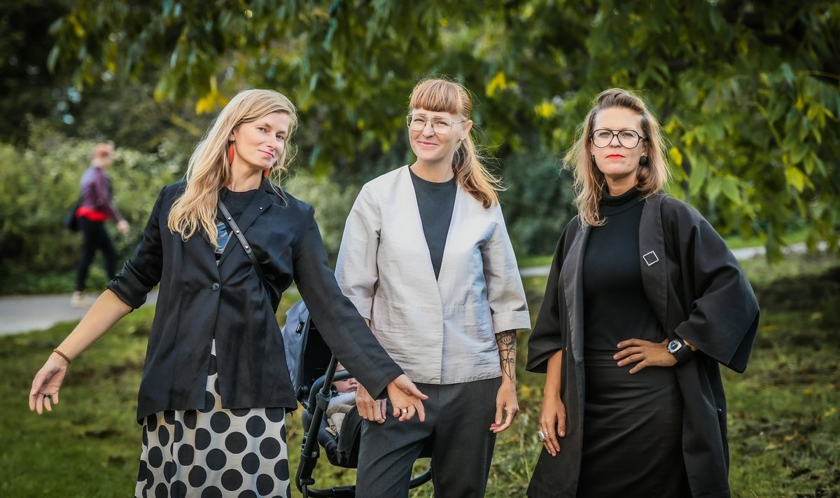 Tartlannad Merle Karro-Kalberg,  Anna-Liisa Unt ja Karin Bachmann