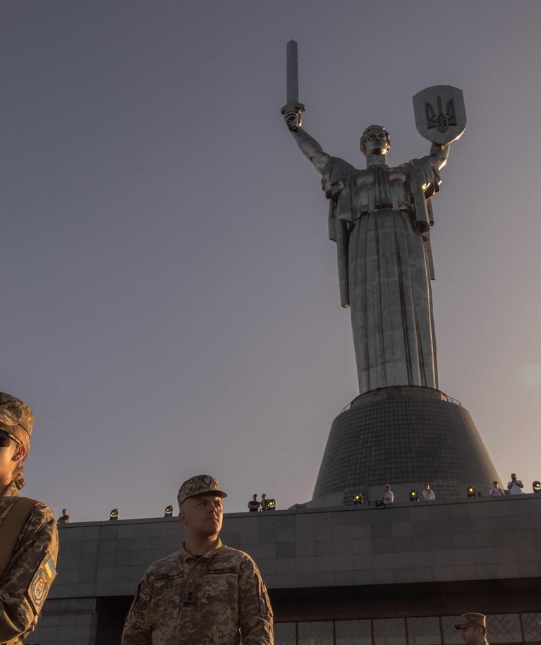 Ukraina kadetid tseremoonial Kiievis. Foto tehtud 8. septembril 2023.