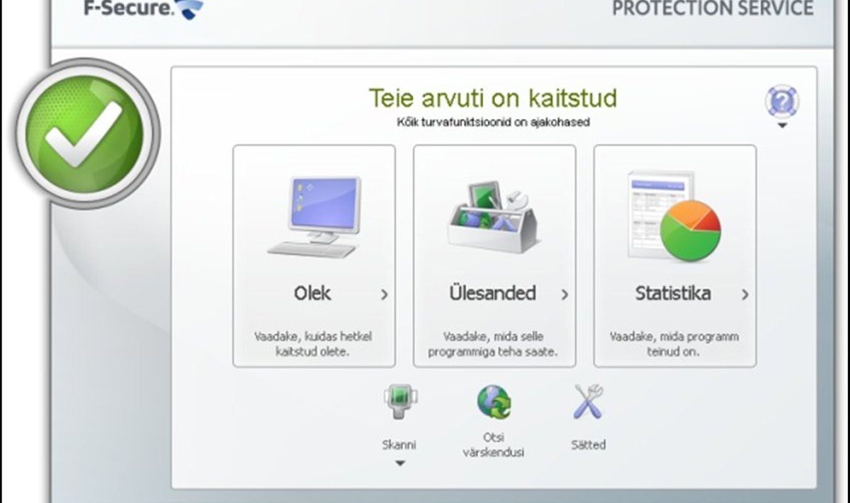 F-Secure eestikeelse infoturbeteenuse kasuks räägivad kättesaadavus ja minimaalne ressursikulu