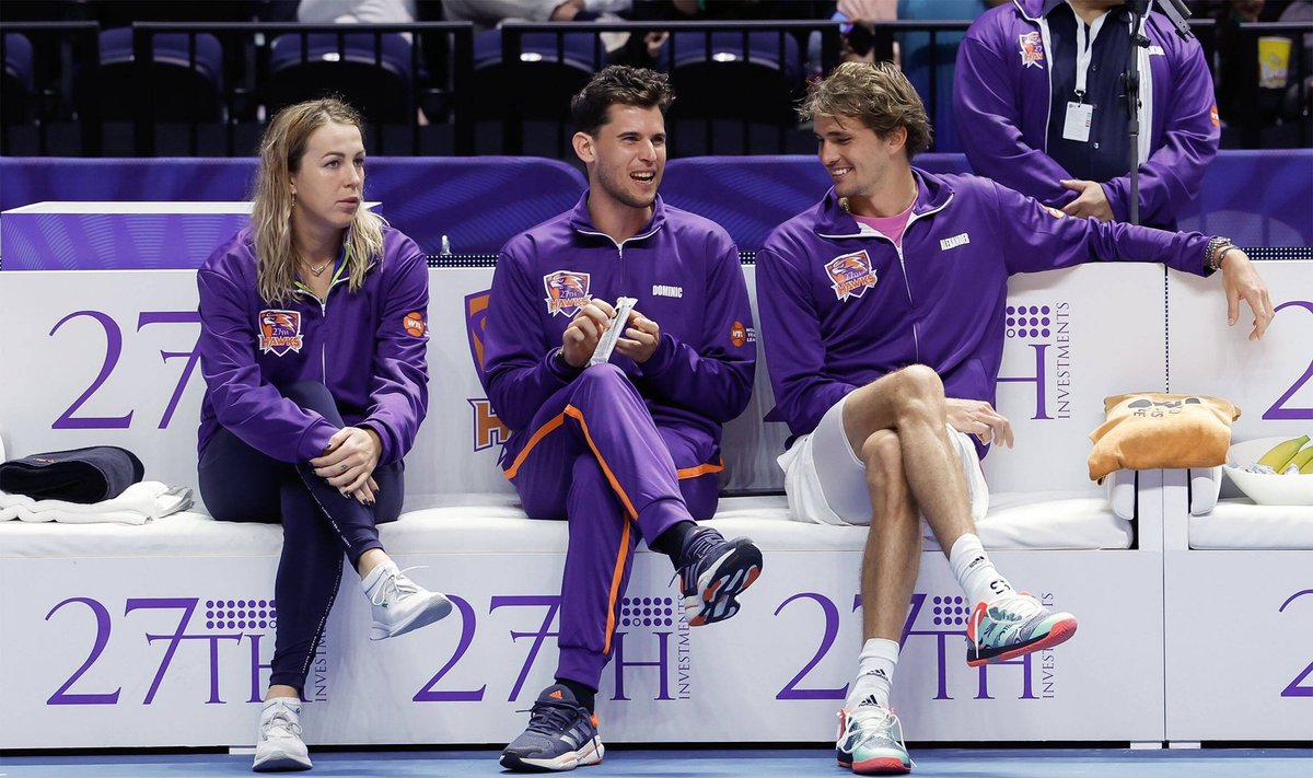 Anastassija Pavljuštšenkova, Dominic Thiem ja Alexander Zverev