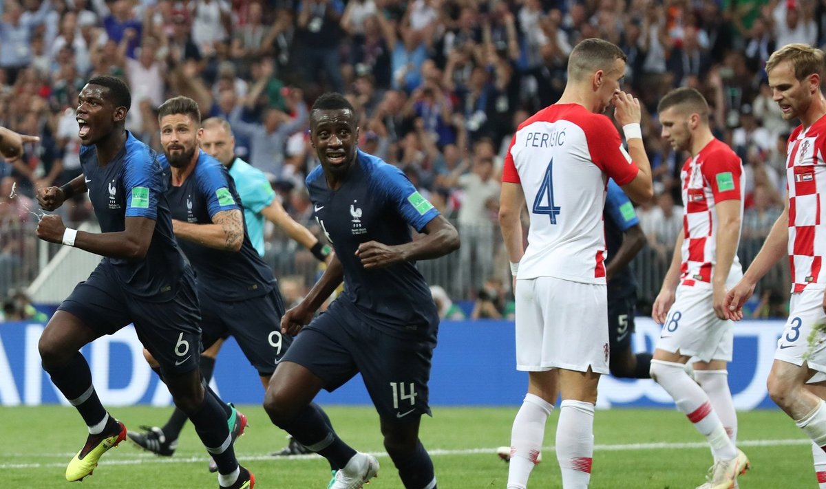 Prantsusmaa võitis MM-tiitli, Horvaatia pidi leppima hõbemedalitega.