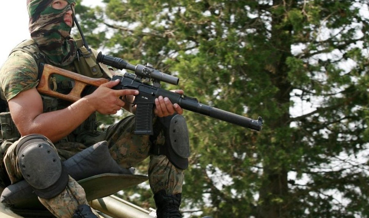 Vene sõdur Lõuna-Osseetias eelmisel aastal.