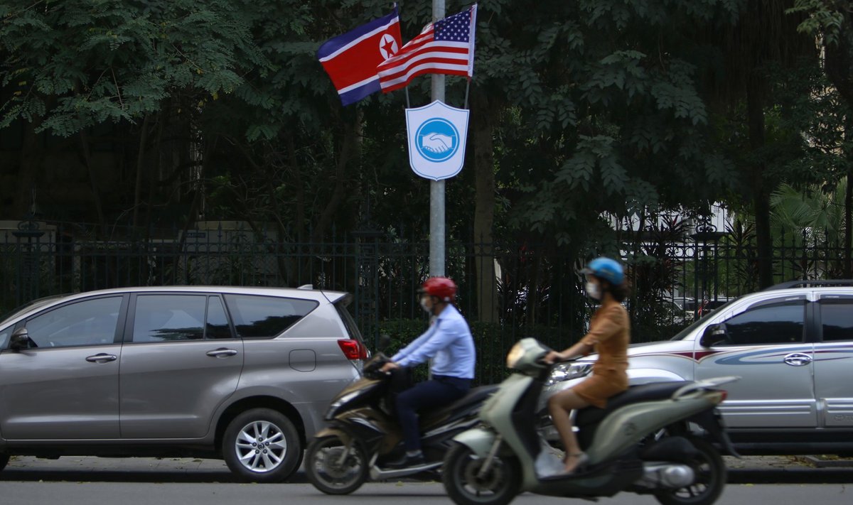 Hanoi tänavad on järgmise nädala tippkohtumise ootuses juba USA ja Põhja-Korea lippudega ehitud.