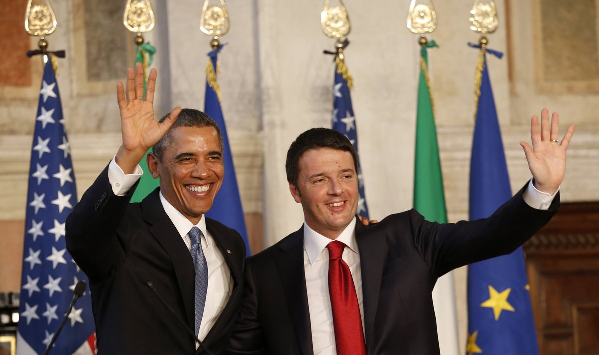 Barack Obama ja Matteo Renzi 