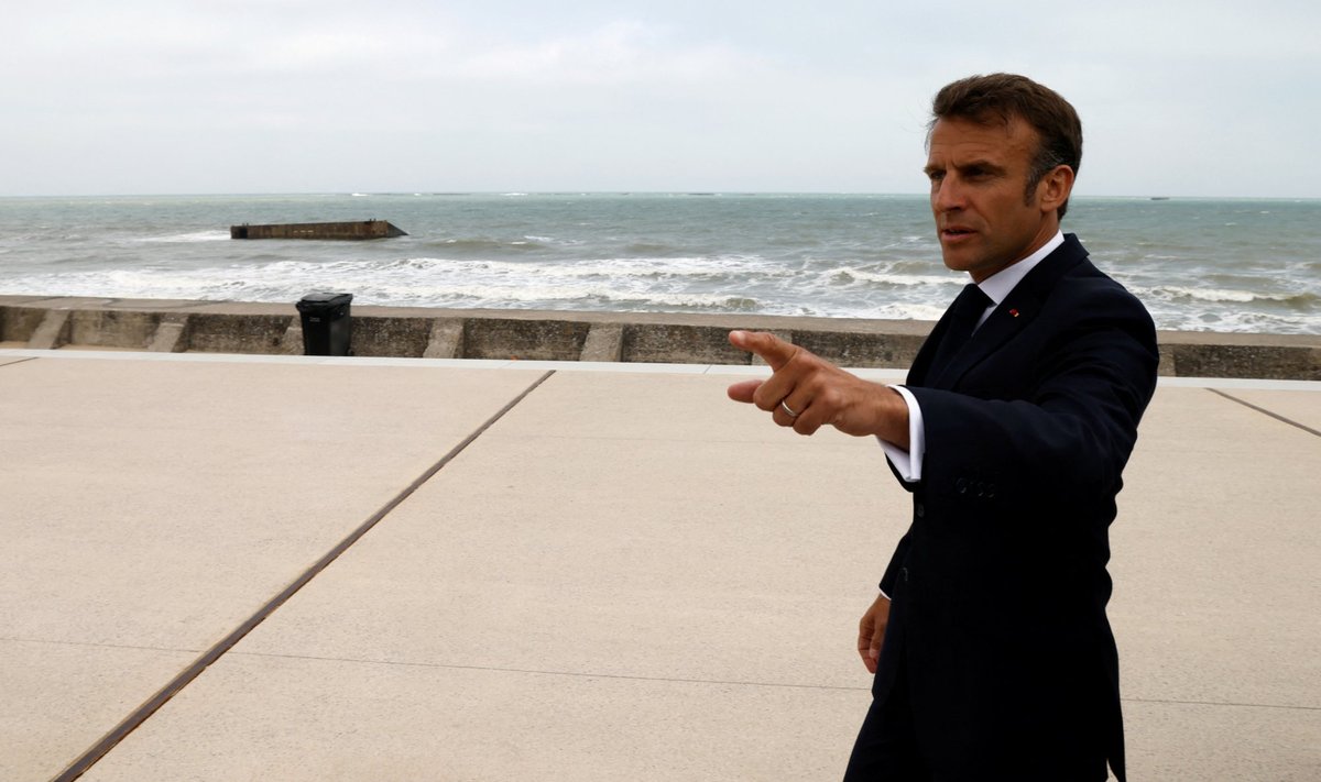 Prantsusmaa president Emmanuel Macron mullu Normandia dessandi aastapäevla