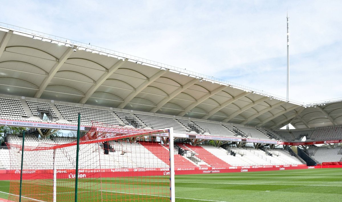 Reims'i jalgpalliklubi staadion.