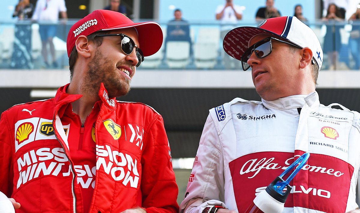 Vanad sõbrad Sebastian Vettel ja Kimi Räikkönen