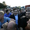 Саакашвили прорвал кордон правоохранителей и попал на территорию Украины