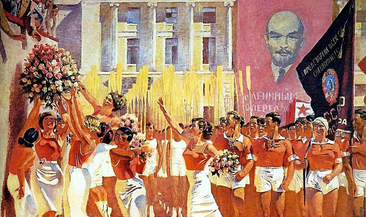 Aleksandr Samohvolov, “Kirov tervitab sportlaste paraadi”, 1935