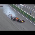 VIDEO | Red Bullid pusklesid end korraga rajalt välja: Ricciardo sõitis Verstappenile tagant sisse