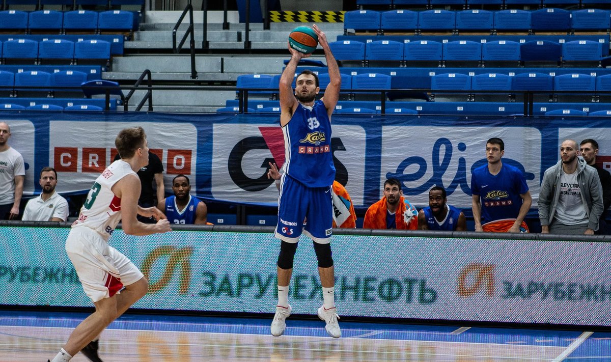 Kristjan Kitsing mängus Lokomotiv-Kubani vastu.
