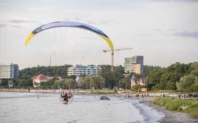 Парапланеристы над Таллинном