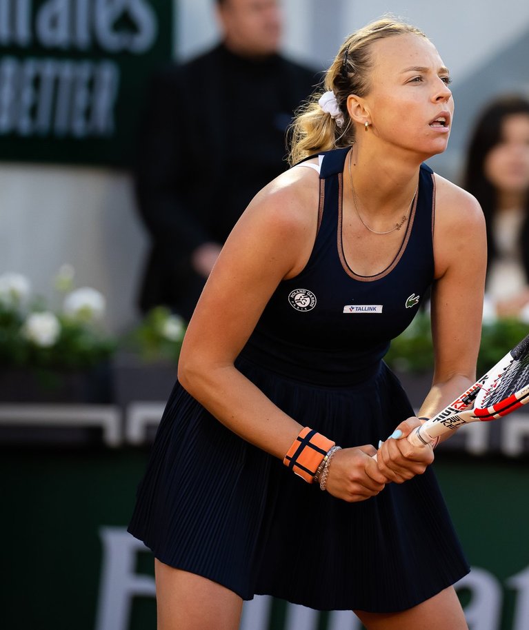 Anett Kontaveit eelmise aasta French Openil, kus ta kaotas avaringis Ajla Tomljanovićile.