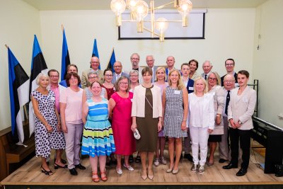Kaljulaid kohtus ka Göteborgi Eesti Majas kohalike eestlastega (Foto: Mattias Tammet / Vabariigi Presidendi Kantselei)