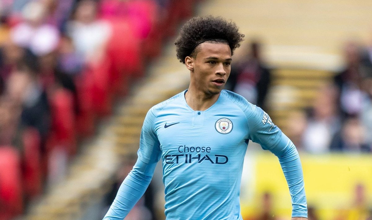 Leroy Sane of Manchester City during the FA CUP FINAL match between Manchester City and Watford at