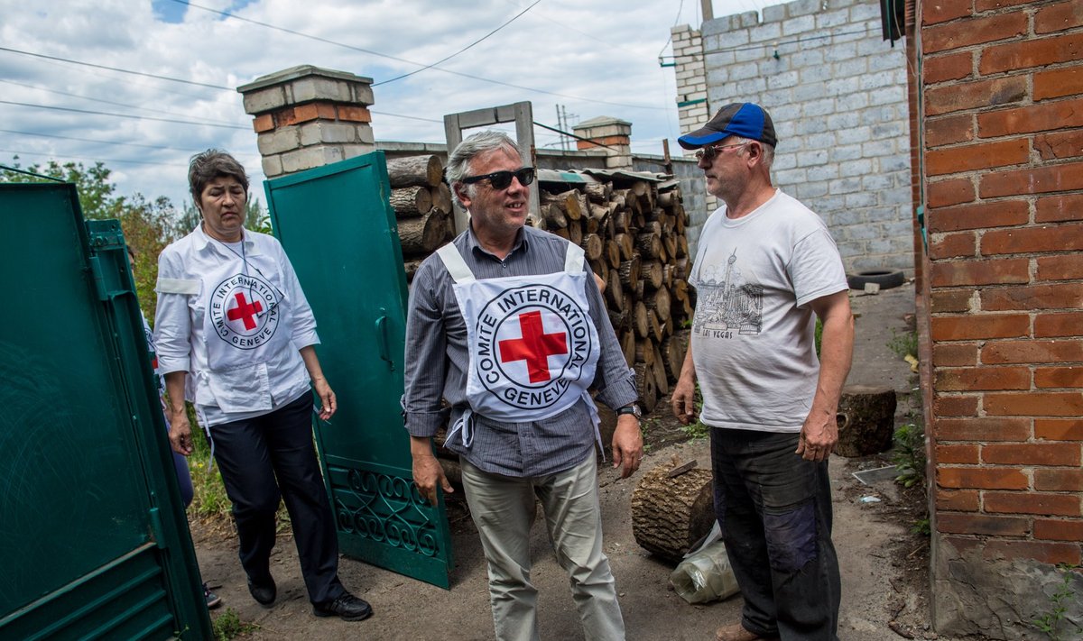 Punase Risti töötajad Donetskis