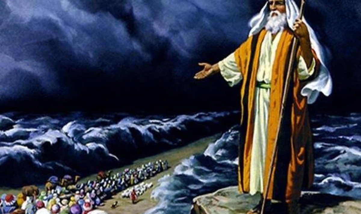 Mooses juhatab israeliidid läbi Punase mere