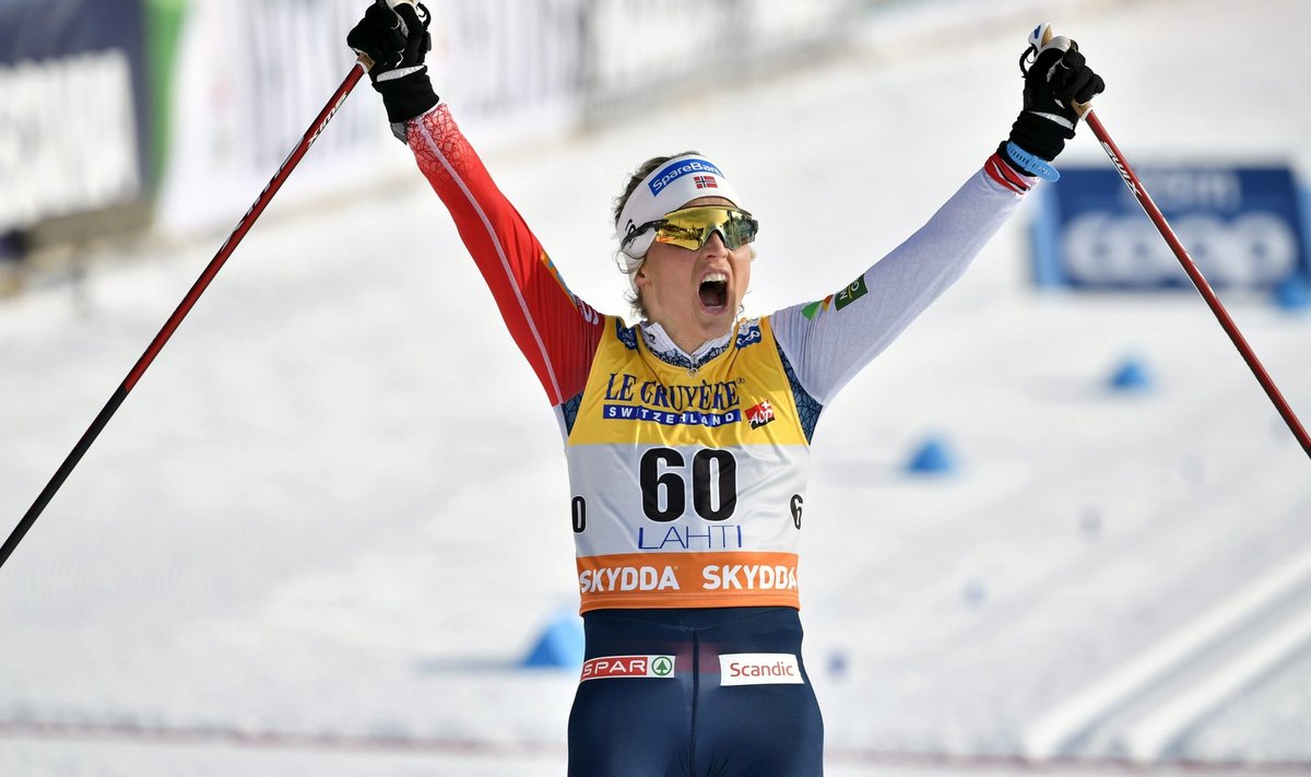 Therese Johaug tegi tippspordiga lõpparve möödunud talvel.