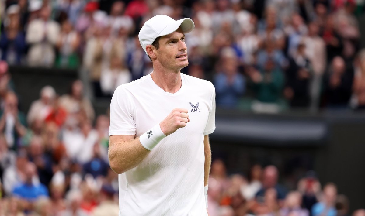 Andy Murray on ühe setivõidu kaugusel koduse Wimbledoni turniiri kolmandast ringist.