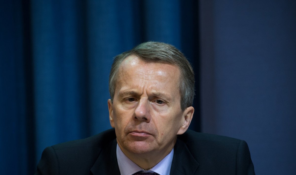 Rahvusvahelise Valuutafondi (IMF) Eesti missiooni lõpukohtumise pressikonverentsjürgen ligi, ardo hansson, thomas dorsey