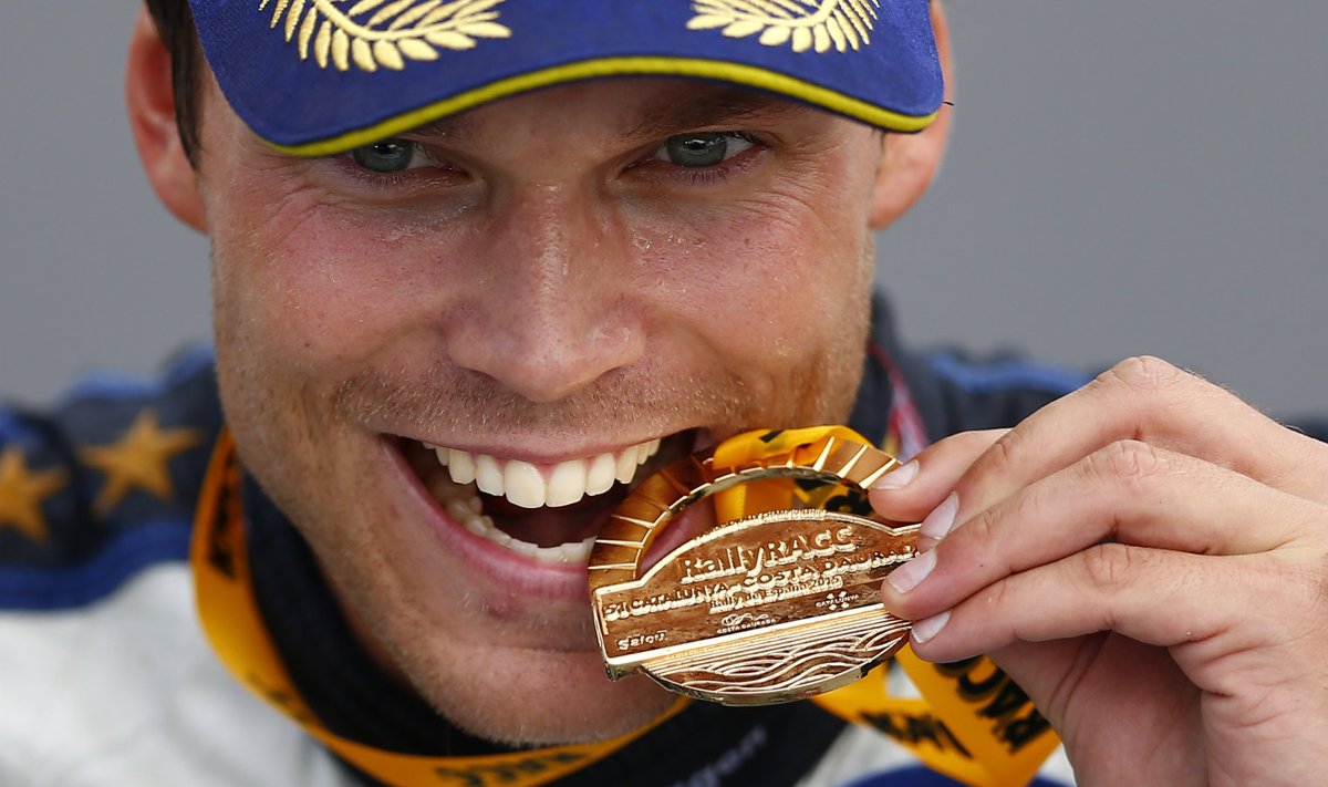 Andreas Mikkelsen kaks aastat tagasi Hispaania ralli võitjana