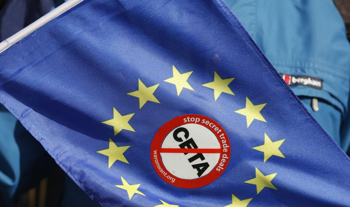 CETA-vastane meeleavaldus Prantsusmaal Strasbourgis