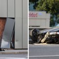 FOTOD | Auto sõitis Tallinna bussijaama seina sisse. Autojuht peeti kinni