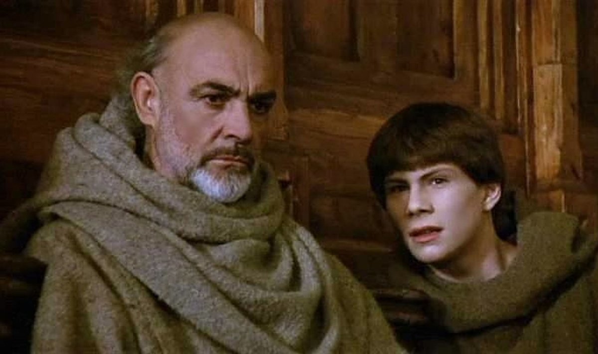 Sean Connery ja Christian Slater Jean-Jacques Annaud’ filmis “Roosi nimi”