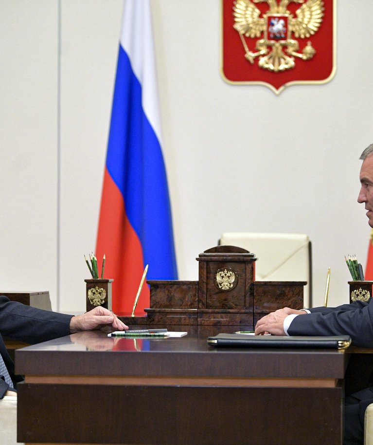 Vladimir Putin ja Vjatšeslav Volodin