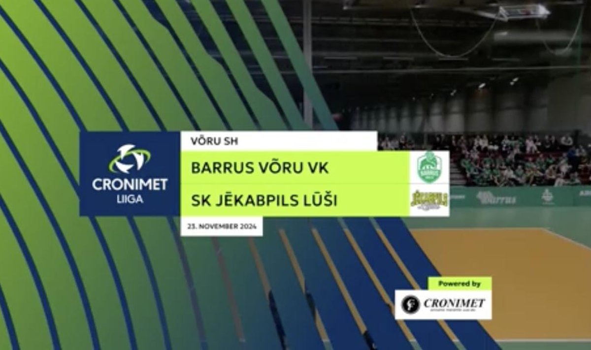 Võrkpall: Barrus Võru VK - SK Jēkabpils Lūši