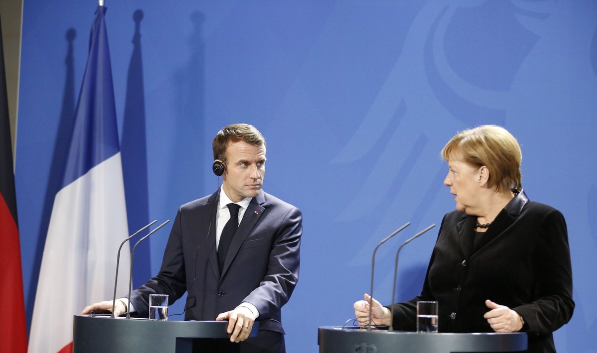 Angela Merkel, Emmanuel Macron 