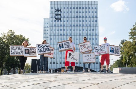 Eesti 200 noortekogu meeleavaldus pensionireformi vastu