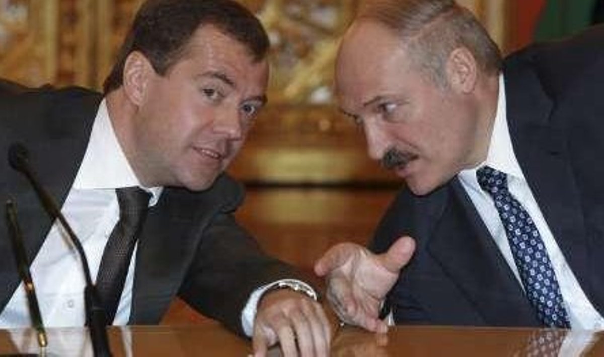 Dmitri Medvedev ja Aleksandr Lukašenka