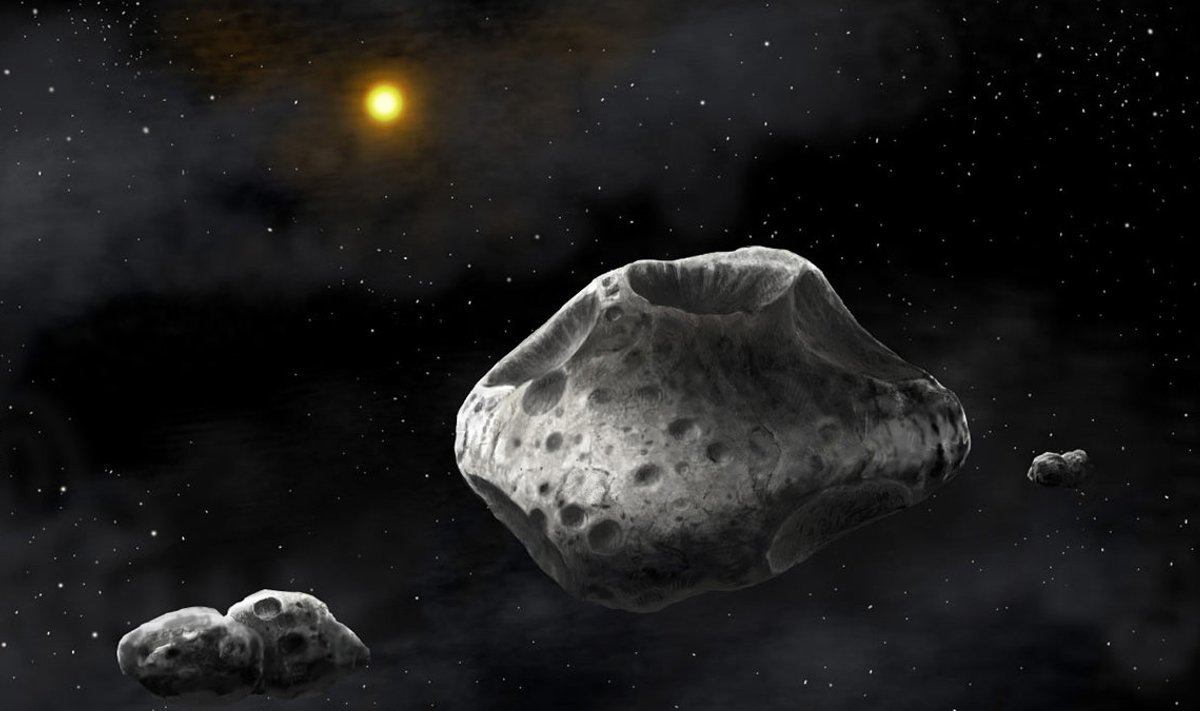 Asteroid sisaldab ohtralt vesinikku, mis blokeerib kosmilist kiirgust. Foto: Danielle Futselaar/SETI Institute 