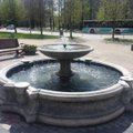 ФОТО | В двух парках Кристийне работают фонтаны