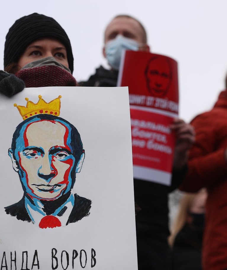 Aleksei Navalnõi toetusmeeleavaldus Vabaduse väljakul