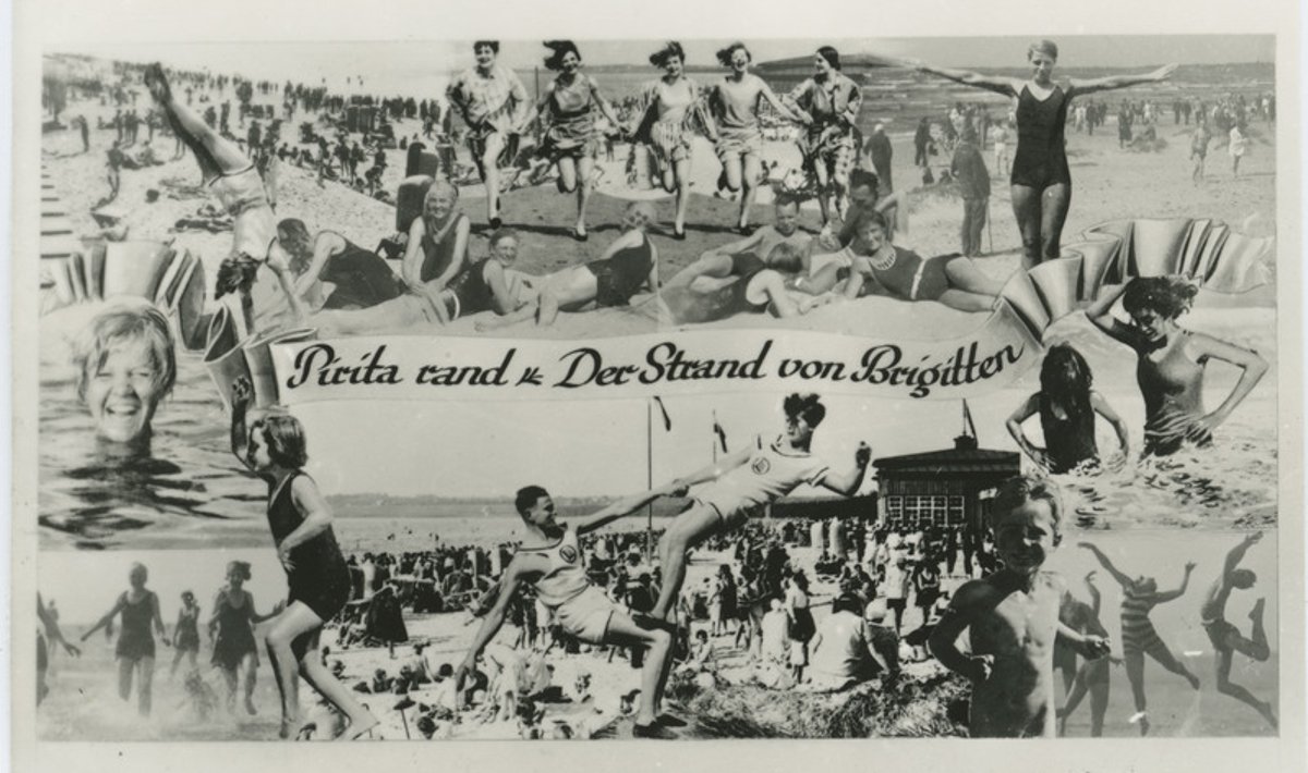 Reklaamkaart „Pirita rand“ aastast 1936